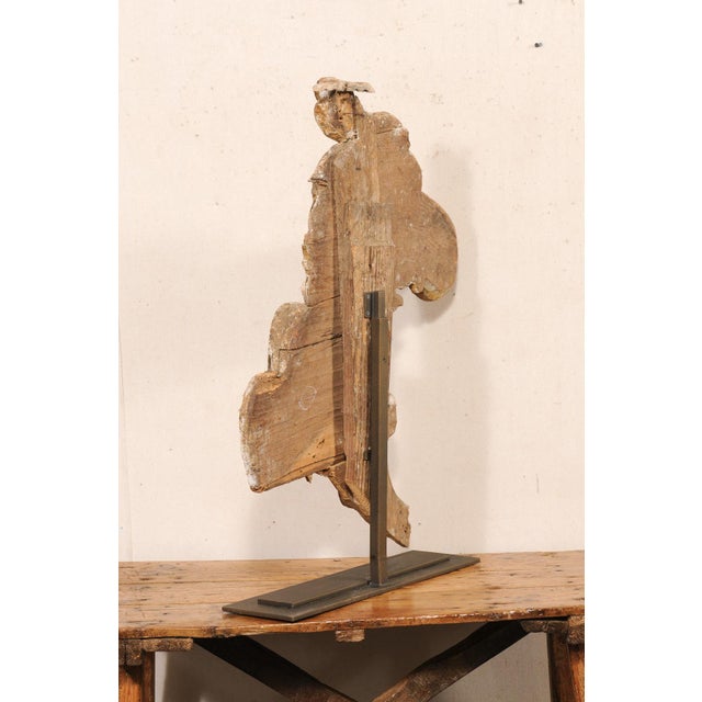 18th Century Italian Carved Acanthus Fragment on Stand For Sale - Image 9 of 10