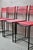 Spaghetti Chairs in Red PVC by Giandomenico Belotti, Italy, 1980s For Sale - Image 4 of 14