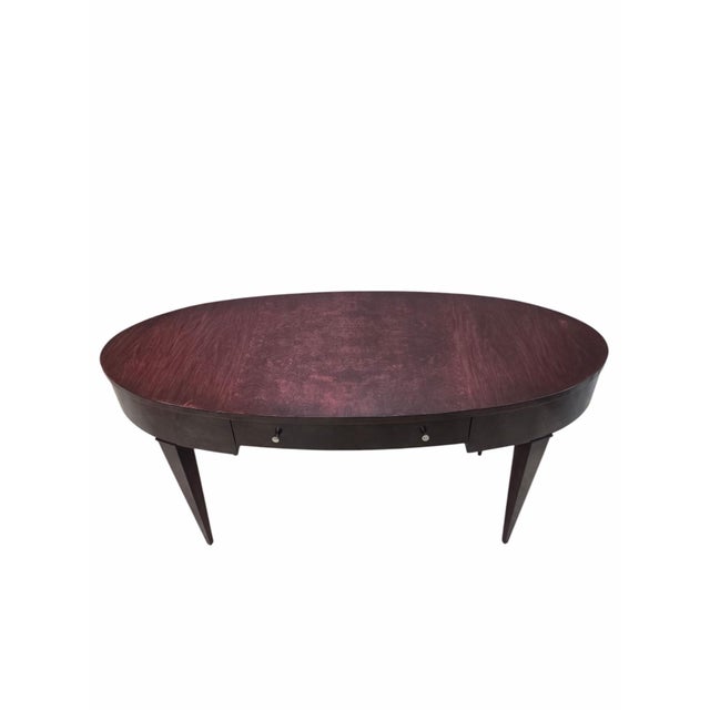 Walter E. Smithe Gramercy Oval Executive Writing Desk For Sale - Image 4 of 10