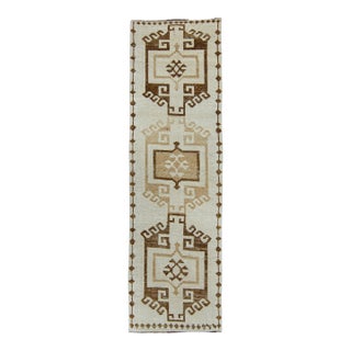 Turkish Oushak Runner Rug 2'8" x 6'3" #17071 For Sale