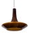 Large Amber Murano Glass Pendant Light by Peill & Putzler, Germany, 1970s For Sale
