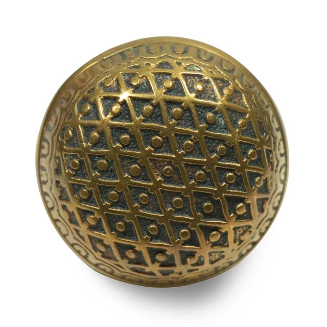 Antique 1890s Kenton Field Bronze Royal Passage Door Knob For Sale - Image 6 of 6