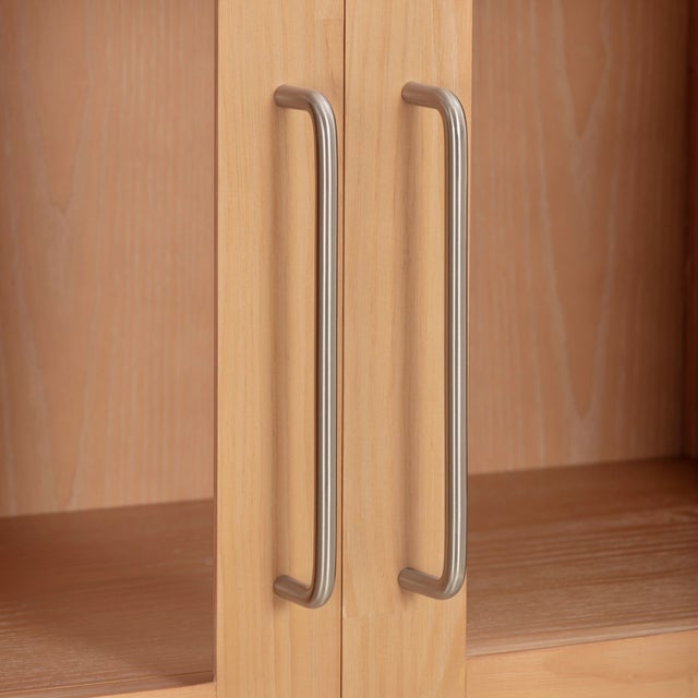 Wood Marlow Natural Wood Display Cabinet For Sale - Image 7 of 9