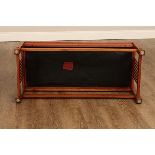 Stickley Mission Collection Cherry Spindle Bench For Sale - Image 12 of 18