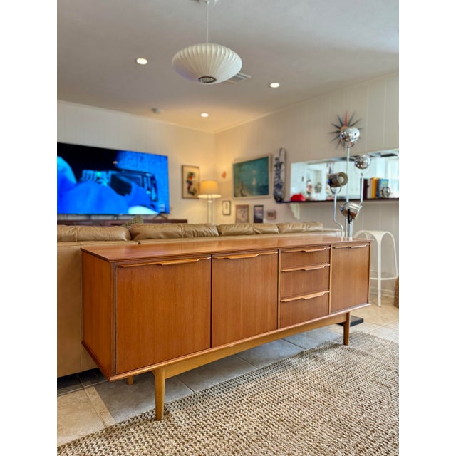 Wood A Classic Mid Century Modern Sideboard by Morris of Glasgow, Made in Scotland, Circa 1960s, Attributed For Sale - Image 7 of 11
