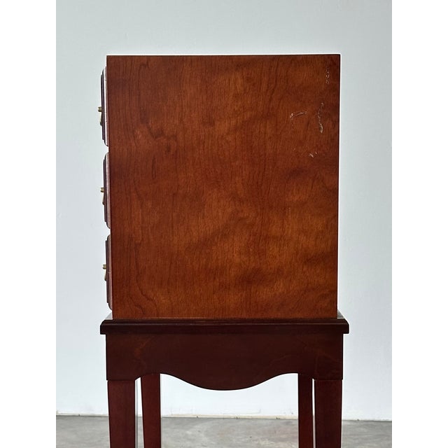Georgian Chippendale Mahogany Three-Drawer Chest on Stand, 1960s For Sale - Image 14 of 16