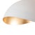 Nova 1960s 92" Adjustable White and Gold Mid Century Floor Lamp - Modern Arc Lamp, Weathered Brass, Dimmable, Black Marble Base For Sale - Image 4 of 5