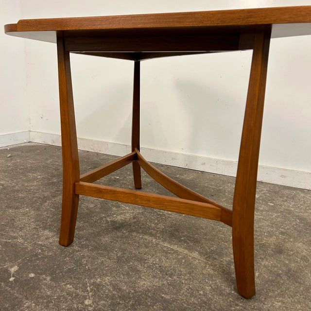 Wood Edward Wormley for Dunbar Walnut Corner Table For Sale - Image 7 of 12
