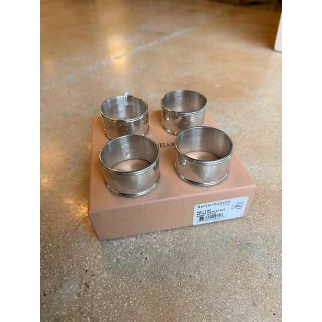 Reed & Barton Silverplate Napkin Rings For Sale In West Palm - Image 6 of 6