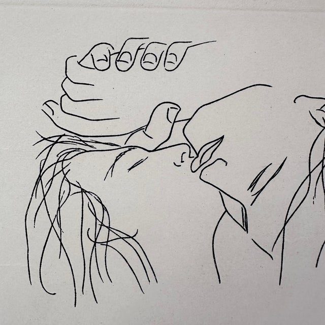 Gregorio Prieto, Serigraph on Paper The Kiss, 1920s, Paper For Sale - Image 13 of 18
