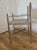 Campaign Vintage Maison Jansen Style, Campaign Pace Director Arm Chair, Suede Leather Chrome and Brass For Sale - Image 3 of 11