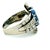 1980s 1980s Paul Matthews Victorian Revival Platinum Ring With Gia Certified 6.67ct Ceylon Sapphire & Diamonds, Size 6.5 For Sale - Image 5 of 17