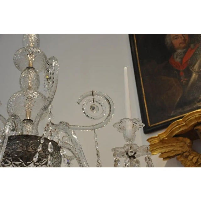 18th Century George III Period Cut Crystal Chandelier For Sale In Boston - Image 6 of 7