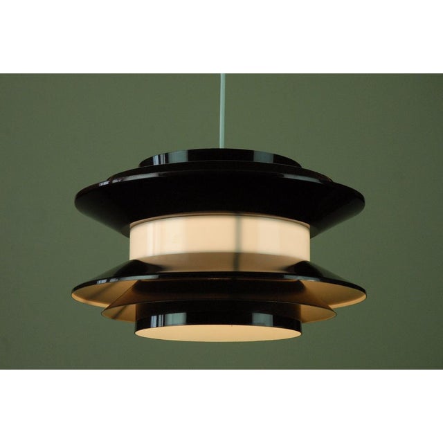 Purple Pendant Lamp by Carl Thore for Granhaga Metallindustri, Sweden For Sale - Image 8 of 15