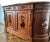 Victorian Early 20th Century Victorian Carved Oak Sideboard Buffet Cabinet With Marble Top For Sale - Image 3 of 10