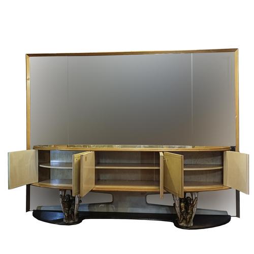 Sideboard with Large Mirror by Canturini Artisans For Sale - Image 4 of 18