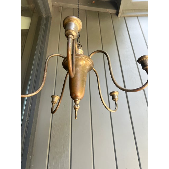 Antique Colonial Candle Chandelier For Sale In Saint Louis - Image 6 of 12