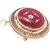 14 Karat Contemporary Brooch and Pendant with Pearls. 64 piece round pearls. 8 grams total weight.