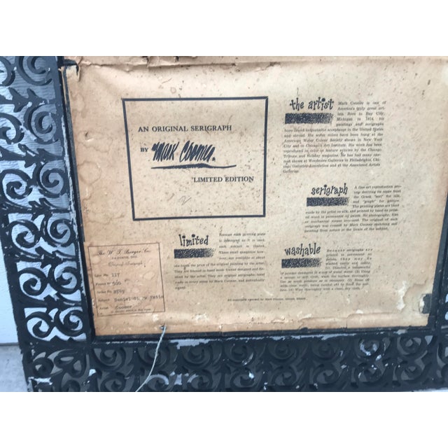 Mid 20th Century Mark Coomer, Iconic Scenes of Famous New Orleans Porches, Original Limited Edition Framed Serigraphs - Set of 3 For Sale - Image 5 of 9