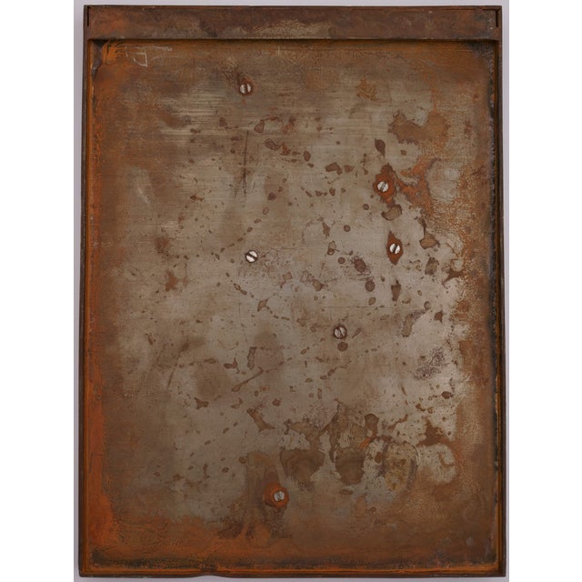 Lorenzo Frechilla Del Rey, Untitled, 1980, Bronze Relief on Iron For Sale - Image 3 of 4