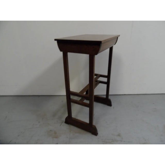 Vintage Dutch Oak Side Table, 1890s For Sale - Image 9 of 10