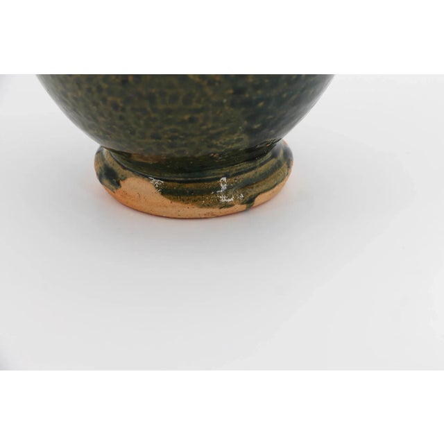 Rare 19th Century, Small Green Portuguese Earthenware Jug With Handle For Sale - Image 11 of 12