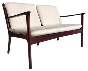 Danish Model Pj112 Mahogany Sofa by Ole Wanscher for Poul Jeppesen, 1960s