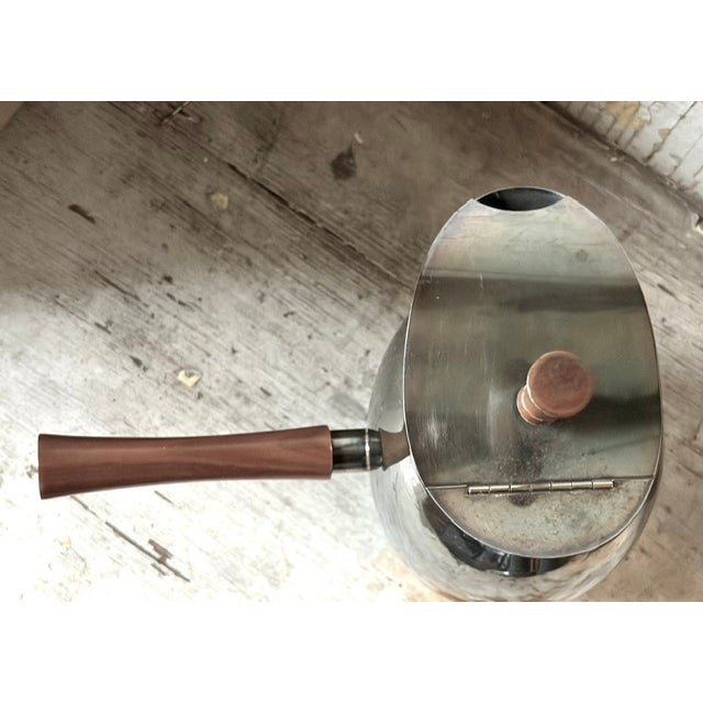Mid-Century Modern Mid 20th Century Heirloom Brand Coffee Pot or Chocolate Pot, Signed For Sale - Image 3 of 6