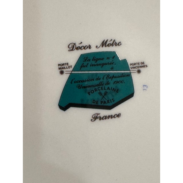 Green Porcelain De Paris Dessert Plates - Set of 6 For Sale - Image 8 of 14