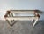 Maitland Smith Tessellated Stone and Glass Top Console Table For Sale - Image 11 of 12