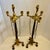 A magnificent pair of 19Th Century French Neo Greco candelabra attributed to the Barbedienne foundry , crafted from...