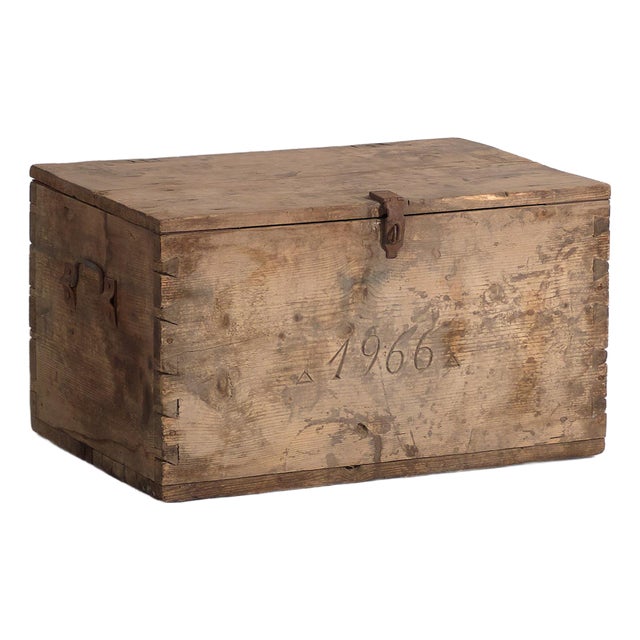 Vintage Bottle Storage Box, 1966 For Sale