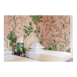 W36”* H120”/Panel, Amazonia Forest Scenic Wallpaper in Special Florence Pink For Sale