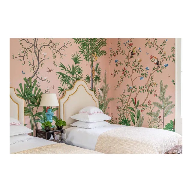 W36”* H120”/Panel, Amazonia Forest Scenic Wallpaper in Special Florence Pink For Sale