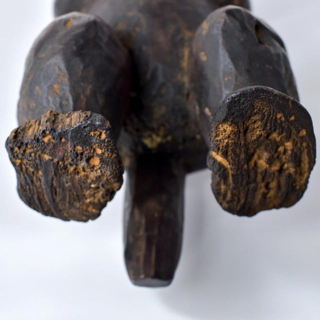 Brown Early 20th Century Fang Figure on Custom Base Gabon For Sale - Image 8 of 17