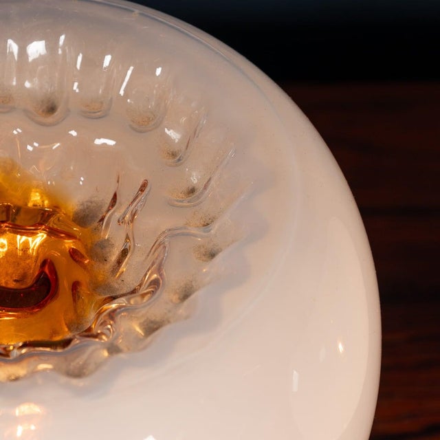 Vintage Murano Glass Table Lamps by Gaetano Sciolari for Mazzega, 1970, Set of 2 For Sale - Image 9 of 18