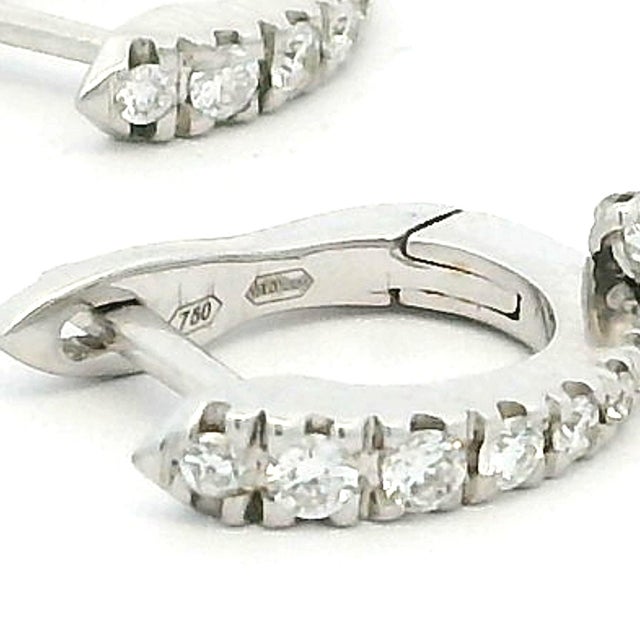 Casato Gioielli Italian 18k White Gold Diamond Art Deco Revival Chandelier Earrings, Pair For Sale - Image 4 of 13