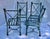 Mediterranean Vintage Aluminum Patio / Garden Babylon Collection Table & 4 Chairs Made by Pompeii Furniture in Usa For Sale - Image 3 of 4