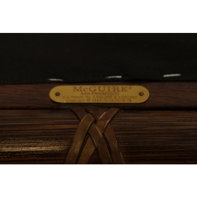 McGuire Vintage Bamboo Loveseat For Sale - Image 12 of 12