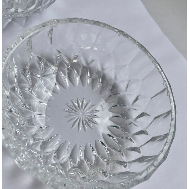 1950s Val St Lambert Crystal Dessert Berry Bowls - Set of 4 For Sale In Monterey, CA - Image 6 of 7