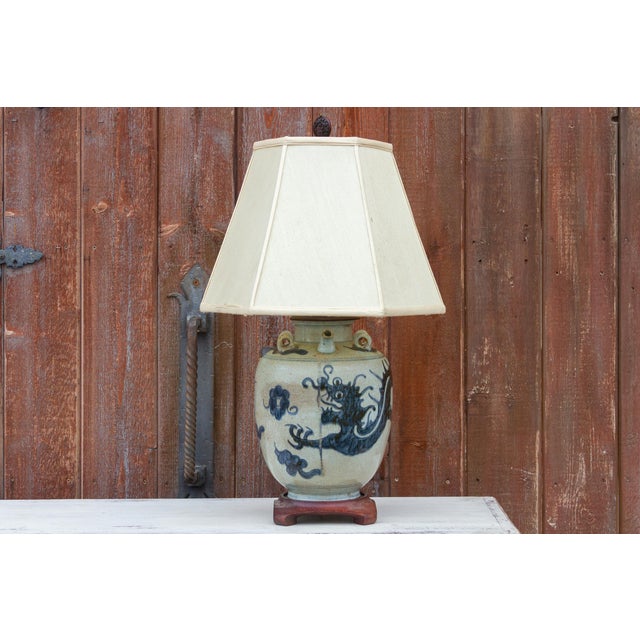 Antique Blue And White Vase Lamp Chairish