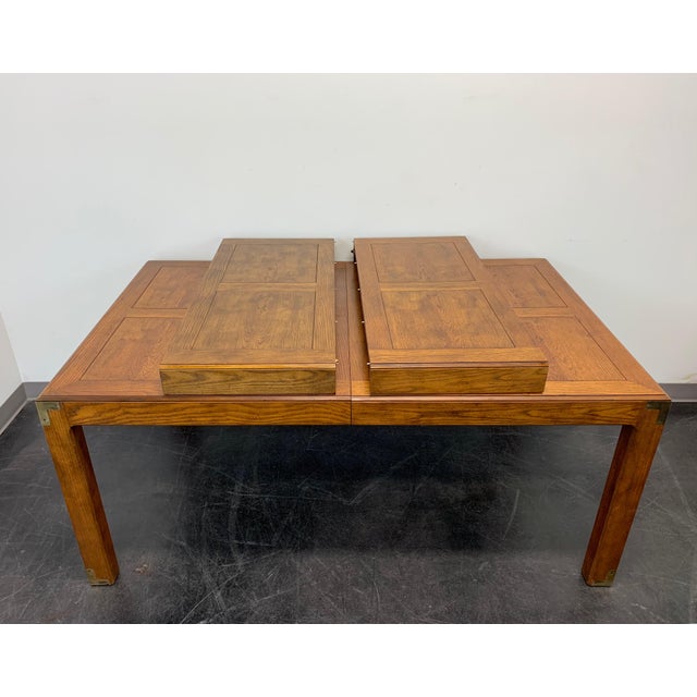 Henredon Artefacts Campaign Style Dining Table Chairish