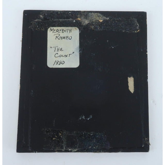 'The Count' Miniature Portrait Oil Painting by Meredith Rambo For Sale - Image 4 of 7