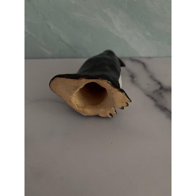 Peppertown Pottery Ceramic Penguin by Artist Riley, Mississippi Crafts Center For Sale - Image 4 of 5