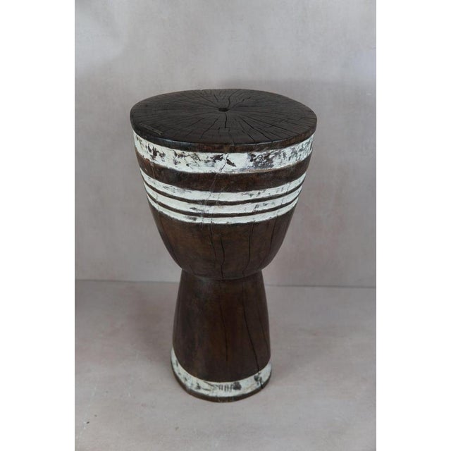 Tapered Wood Side Table from Cameroon For Sale - Image 3 of 6