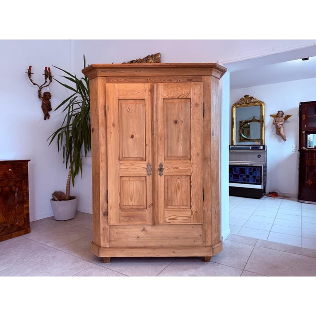 Baroque Farmhouse Cabinet in Wood For Sale - Image 5 of 10