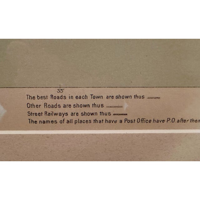 Antique 1891 George Walker Map of Martha's Vineyard, Framed For Sale - Image 9 of 12