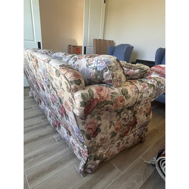 1990s 1990s Drexel Heritage Floral Sofa For Sale - Image 5 of 6