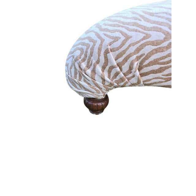 Textile Late 20th Century Animal Print Chaise Lounge For Sale - Image 7 of 8