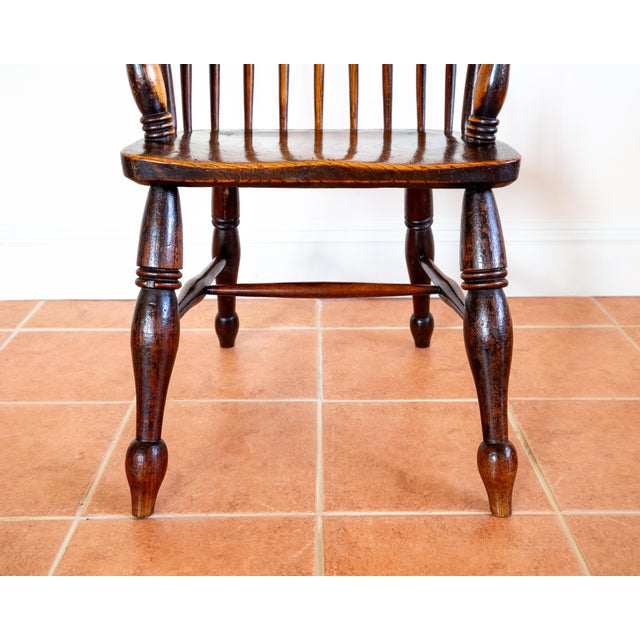Antique Windsor Armchair, 1840s For Sale - Image 12 of 18